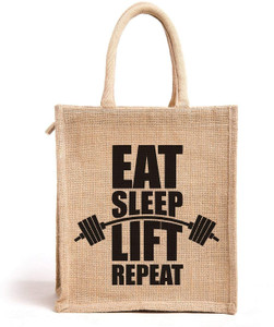 Flipkart DasHomes Jute Lunch Bag Tiffin Bag Tote Bag HandBag