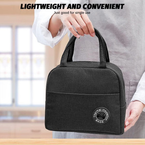 Flipkart Regitx Insulated Black Lunch Bag for Women Men Lunch Box Portable and Reusable Waterproof Lunch Bag Lunch Bag