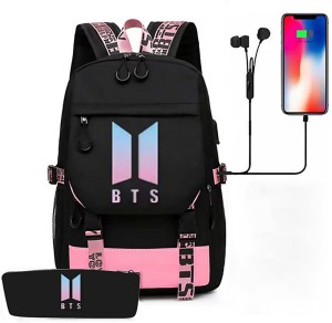 BTS Galaxy Canvas Drawstring Bag Backpack Casual