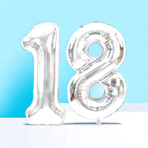 Silver 18 balloons deals