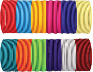 Matte finish metal store bangles
