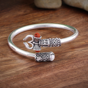 Prabhu Bhakti Brass Silver Coated Bracelet Price in India Buy