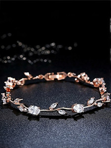 Metal Crystal, Zircon Gold-plated Bracelet