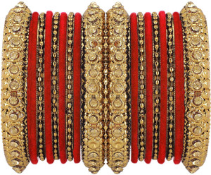 Red outlet metal bangles