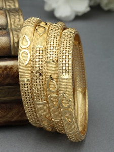 Brass Gold-plated Bangle Set