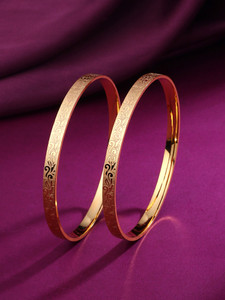 YELLOW CHIMES Metal Gold plated Bangle Price in India Buy YELLOW