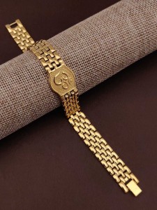Laksh Alloy Coral Gold-plated Bracelet