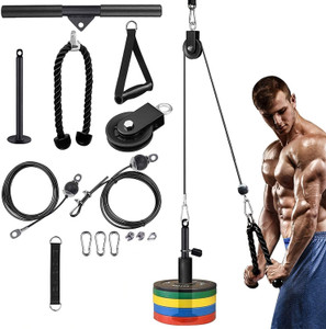 Buy Owlix Cable Pulley System for Exercise Upgraded DIY Fitness Pulley Cable Machine Multi training Bar Online at Best Prices in India Sports Fitness Flipkart