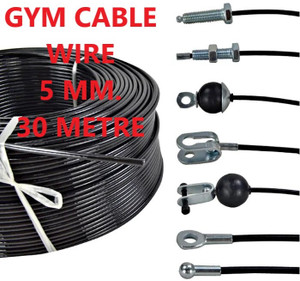 Aviva Sports Gym Machine Cable Wire Rope PU Coated Inside Steel Transparent 5 MM 30 Meter Weight Lifting Bar Buy Aviva Sports Gym Machine Cable Wire Rope PU Coated Inside Steel Transparent 5