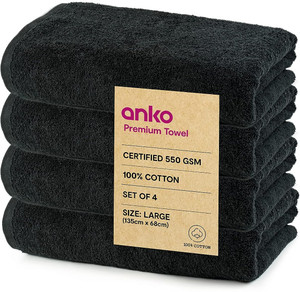 Black towels on sale kmart