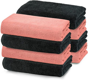 anko Cotton 550 GSM Malmo 100 Cotton Pink And Black 60 X 40 Cm