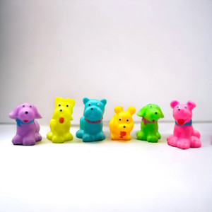 SABIRAT Dog Squeeze Bath Toys for New Born Babies Kids