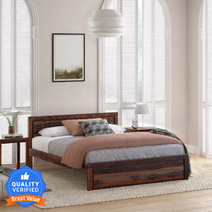 Flipkart Perfect Homes PureWood Sheesham King Bed Price in India