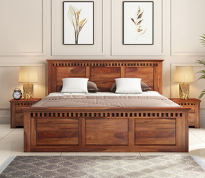 Flipkart wooden store double bed