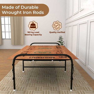India wood mart Heavy Metal Plywood Folding Bed For Sleeping Space