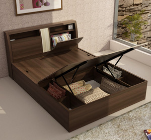 Spacewood top hydraulic bed