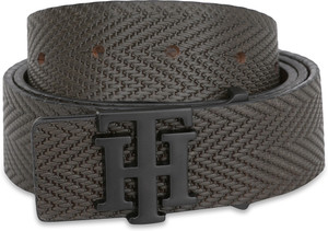 TOMMY HILFIGER Men Casual Green Genuine Leather Belt Olive Price in India Flipkart