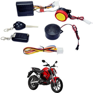 Bike security alarm and remote start system outlet