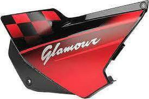 ARPIT ENTREPRISE Side Panel For Glamour O M Black Red Bike