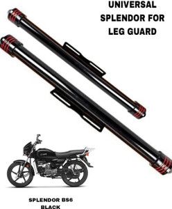 SHOWRIDE Bike Single Rod Leg Guard Black for Hero Splendor ALL