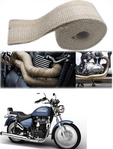 Znee Smart Silencer Wrap Cream Color for Royal Enfield Thunderbird