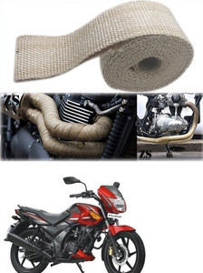 Znee Smart Silencer Wrap Cream Color for TVS Flame 125 Bike Exhaust Heat Shield Price in India Buy Znee Smart Silencer Wrap Cream Color for TVS Flame 125 Bike Exhaust Heat