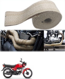 Znee Smart Silencer Wrap Cream Color for Hero CD Dawn Bike Exhaust