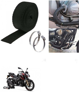 SRPHERE 3 Mtrs Silencer Wrap Bike Exhaust Heat Shield for TVS