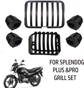 Muttfy WCDF696 SPLENDOR HEADLIGHT TAIL LIGHT INDICATOR GRILL COVER