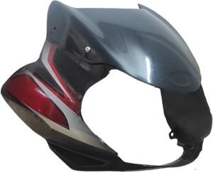 Pten Visor Suitable For Discover 100cc Black Red Sticker Bike