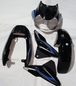 Grow Famous FIT for Full Body KIT for Discover 100CC Old Model Pack of 4 Black Blue Bike Headlight Visor Price in India Buy Grow Famous FIT for Full Body KIT