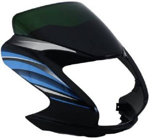 ARPIT ENTREPRISE Headlight Visor for Passion Pro 2016 Black Blue