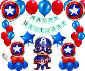 Fun and Flex Captain America and Spider Man Theme Birthday Decoration items  for Kids- 32PCS Price in India - Buy Fun and Flex Captain America and  Spider Man Theme Birthday Decoration items
