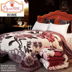 Signature Floral Double Mink Blanket for Heavy Winter Buy Signature Floral Double Mink Blanket for Heavy Winter Online at Best Price in India Flipkart