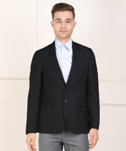 Raymond black blazer best sale