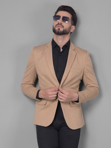 Tan color blazer sale