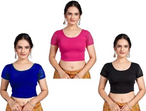 WHATAROBE Round Neck Women Blouse - Buy WHATAROBE Round Neck Women Blouse  Online at Best Prices in India
