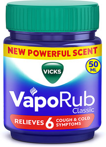 Relief From Cold, Cough, Blocked Nose, Headache, Body ache, Muscular stiffness and Breathing difficulty Vaporub Balm