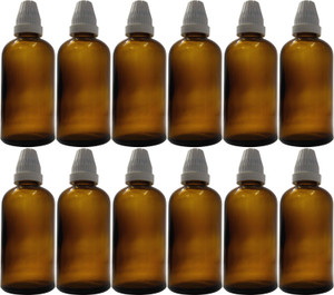 JFA Bobby Corporation 100 ml Amber Homeopathy Glass Dropper Bottle