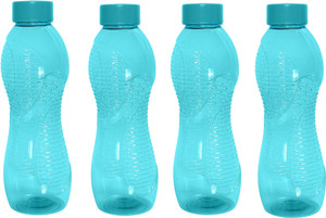 Blue Plastic Water Bottle,1000 ml ,Pack of 4 (4X 1000ml) 1 L Plastic Bottle