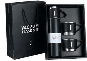 Korangas Vacuum Flask set 3Cup set for Hot & Cold Drink 500 ml Flask