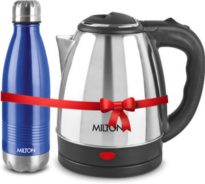 MILTON Combo Go Electro Kettle 1.5ltr and Duo Dlx 1000 Thermosteel
