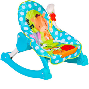 Baby Moo 3 Adjustable Level Backrest Musical Baby Rocking Chair Blue Polka Dot Rocker Buy Baby Care Products in India Flipkart