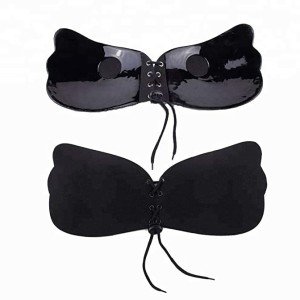 Tomkot Adhesive Bra Strapless Backless Silicone Bra Sticky Invisible Push  up Bra with Nipple Covers for