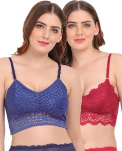 Buy Amour Secret Women Set Of 2 Purple And Nude Non Padded Non Weired All  Dat Comfort Air Bra - Bra for Women 19300360