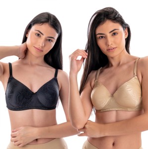 AAVOW Cotton Everyday Lightly Padded Cotton T-Shirt Bra for Women