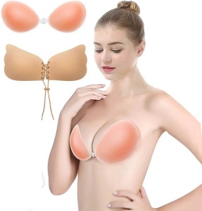 ASTOUND Strapless Invisible Adhensive silicon stick on Butterfly Bra Women  Stick-on Non Padded Bra - Buy ASTOUND Strapless Invisible Adhensive silicon  stick on Butterfly Bra Women Stick-on Non Padded Bra Online at