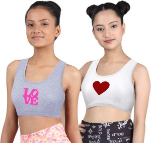 Dchica Regular Broad Strap Bra for Girls Non-Wired Gym Workout Girls Sports  Non Padded Bra - Buy Dchica Regular Broad Strap Bra for Girls Non-Wired Gym  Workout Girls Sports Non Padded Bra Online at Best Prices in India