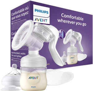 Manual Breast Pump SCF430/10| Natural Motion | Fits 99.98%* mothers | BPA Free - Manual
