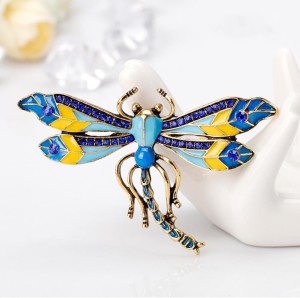 BNF Charm Women Crystal Dragonfly Insect Brooch Pin Enamel Brooch Jewelry  Blue Brooch Price in India - Buy BNF Charm Women Crystal Dragonfly Insect Brooch  Pin Enamel Brooch Jewelry Blue Brooch online